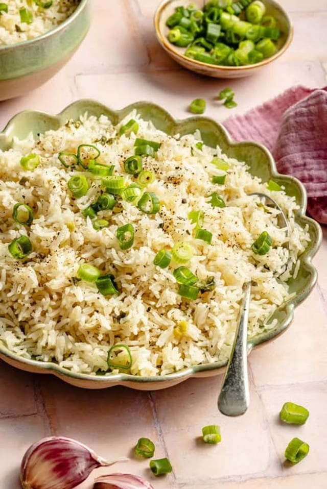 Garlic Mint Rice.